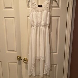 Sleeveless Hi-Lo summer dress